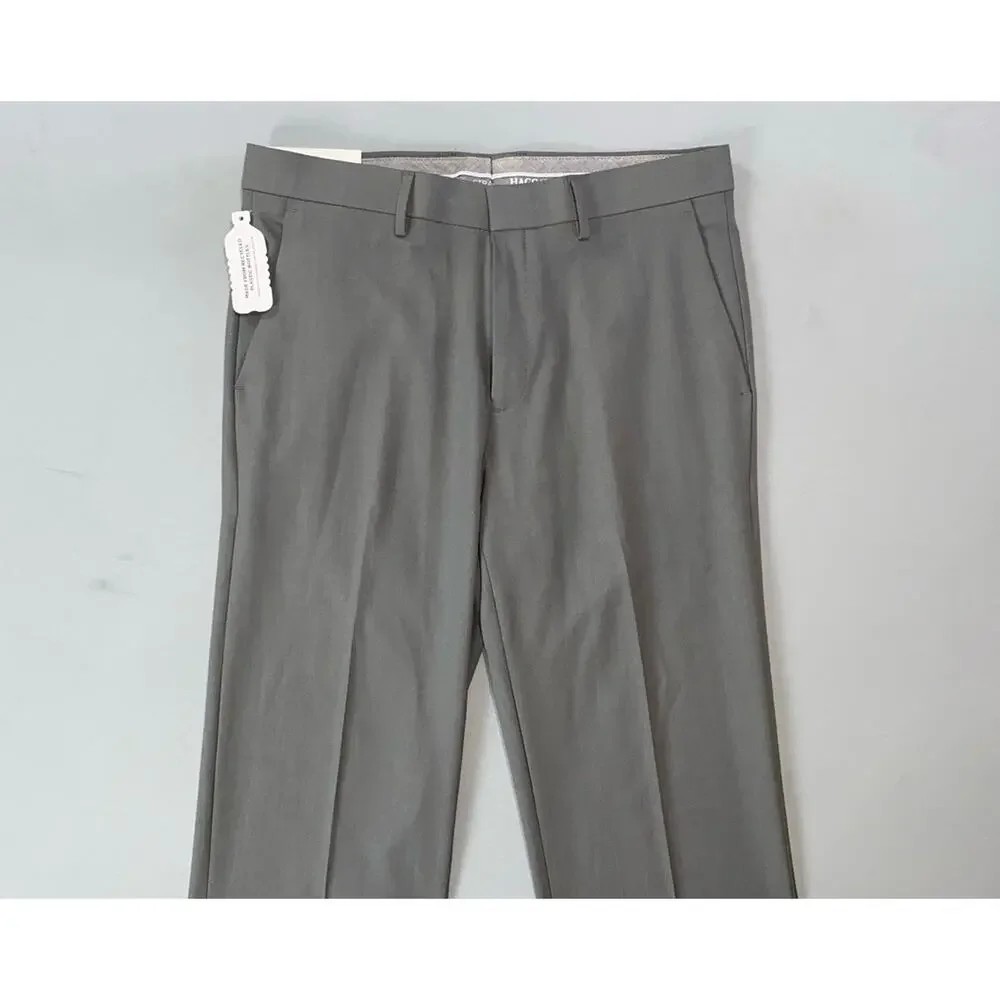 Haggar H26 Men's Straight Fit Wrinkle Free Premium Stretch Dress Pants. 34X32.